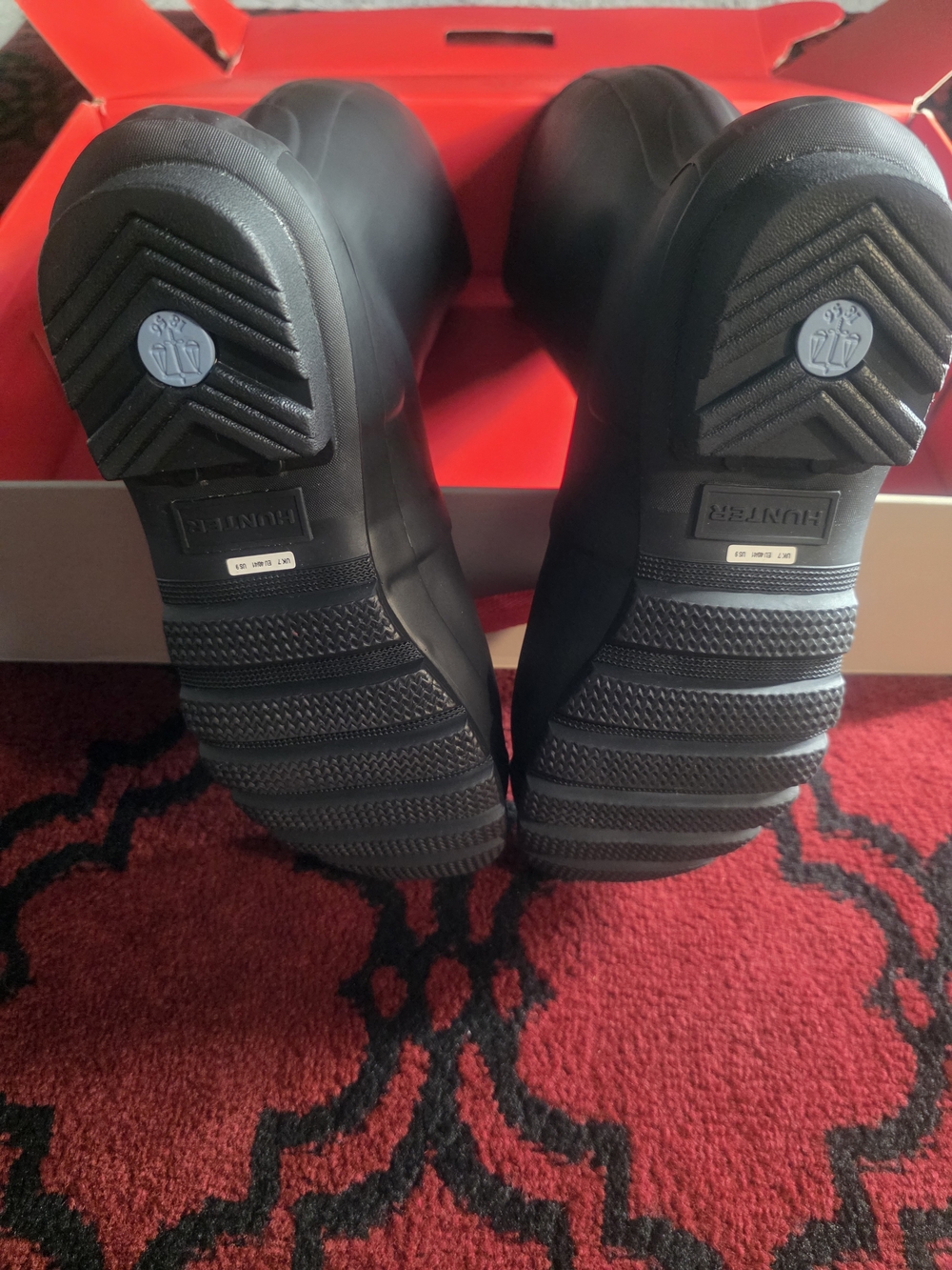 Hunter Original Tall Black Rain Boots Size 9 Matte - Picture 6 of 15
